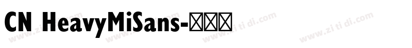 CN HeavyMiSans字体转换